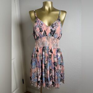 New Friends Colony  Floral  Blush Pink Dress S